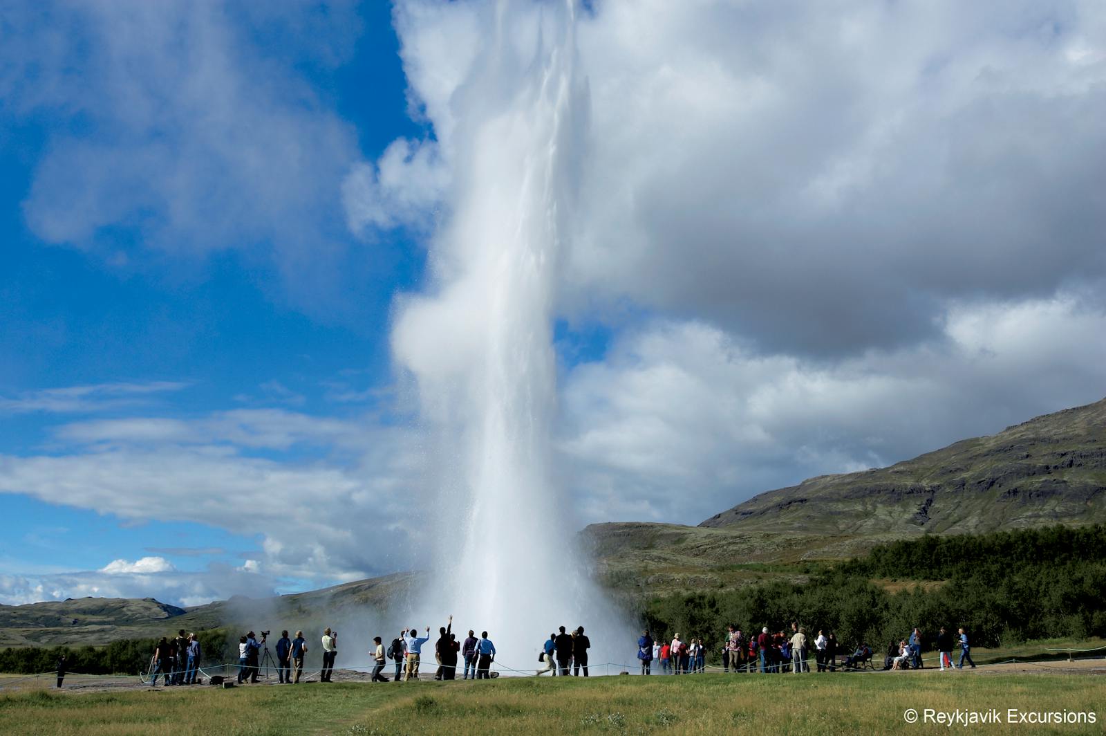 De Golden Circle met een spectaculaire eruptie van de Geysir